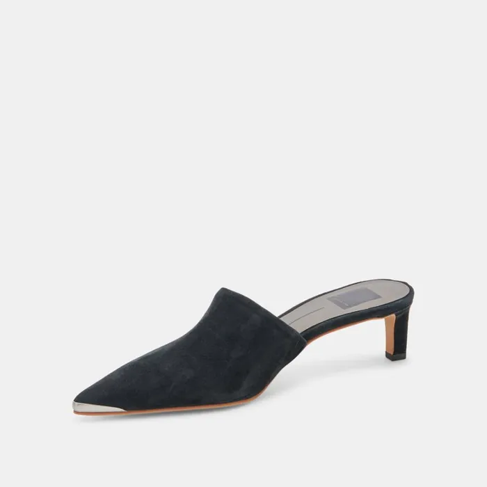 Heels Women Dolce Vita Lexy Heels Onyx Suede