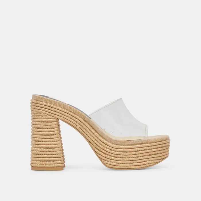 Heels Women Dolce Vita Lichia Heels Natural Vinyl