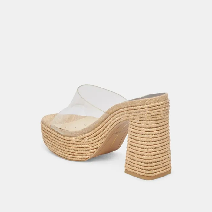 Heels Women Dolce Vita Lichia Heels Natural Vinyl