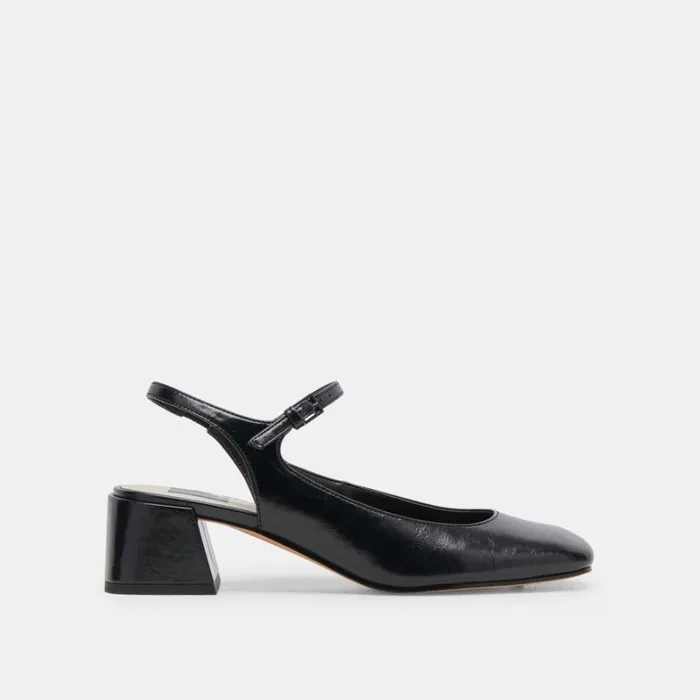 Heels Women Dolce Vita Maggi Heels Midnight Crinkle Patent