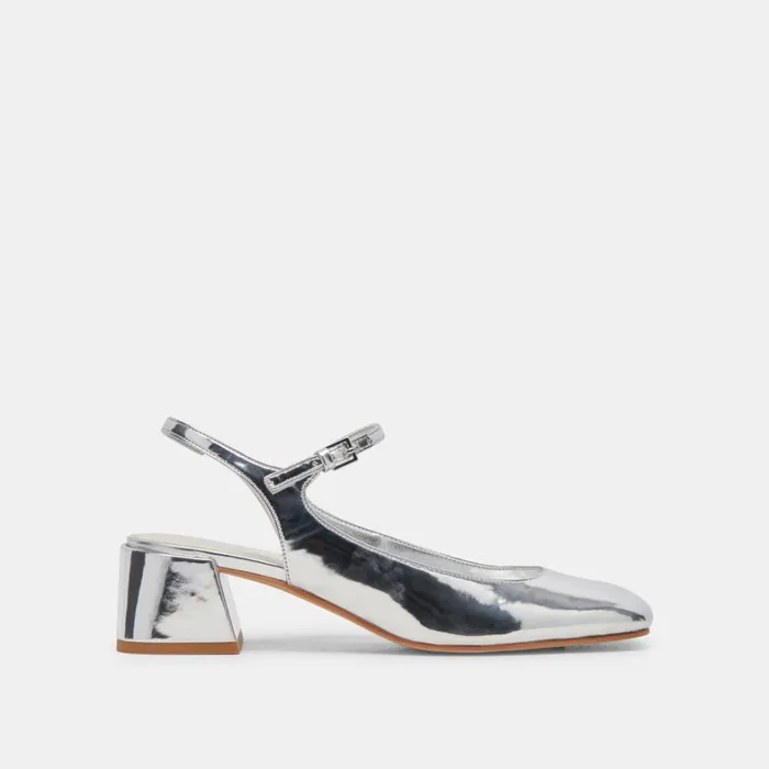 Heels Women Dolce Vita Maggi Heels Silver Specchio Stella