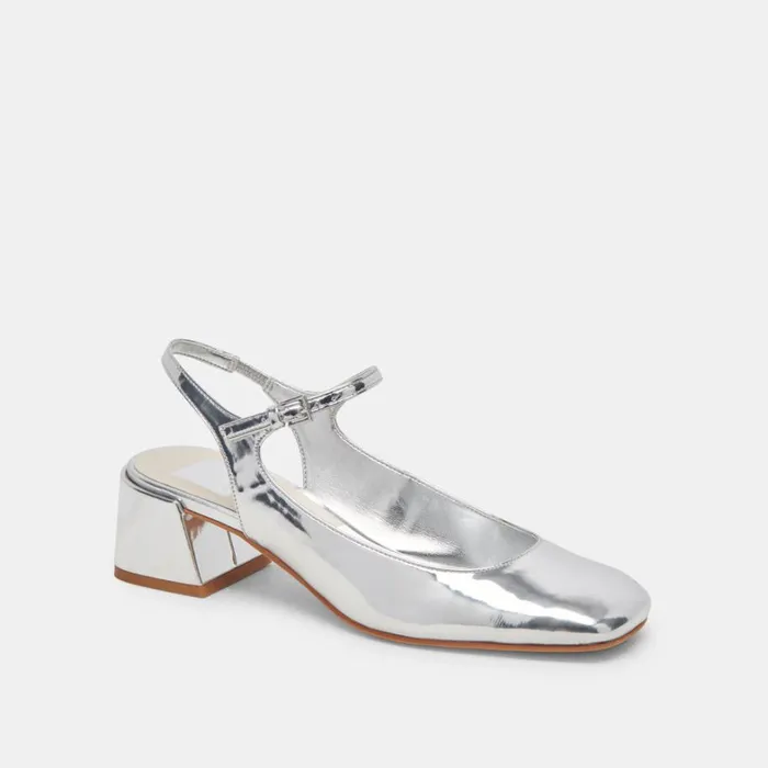 Heels Women Dolce Vita Maggi Heels Silver Specchio Stella