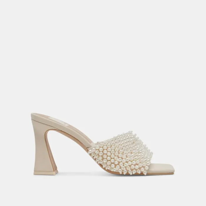 Heels Women Dolce Vita Nandy Pearl Heels Vanilla Pearls