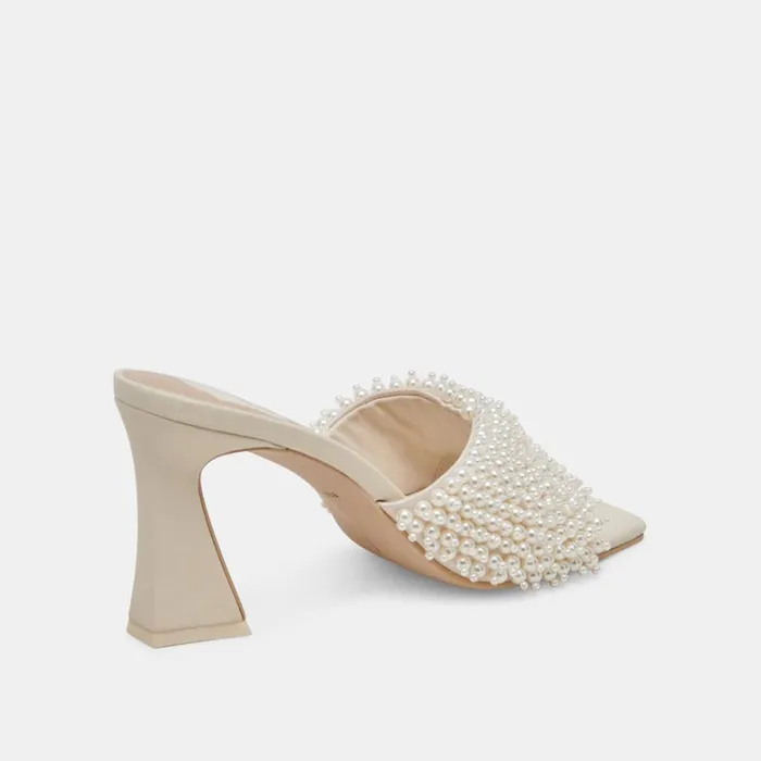 Heels Women Dolce Vita Nandy Pearl Heels Vanilla Pearls