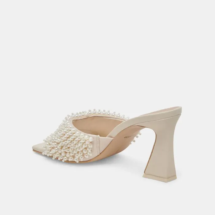 Heels Women Dolce Vita Nandy Pearl Heels Vanilla Pearls