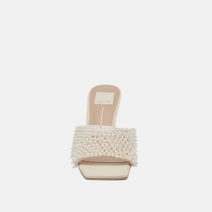 Heels Women Dolce Vita Nandy Pearl Heels Vanilla Pearls
