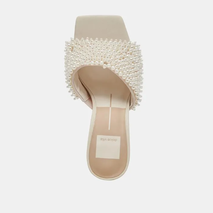 Heels Women Dolce Vita Nandy Pearl Heels Vanilla Pearls