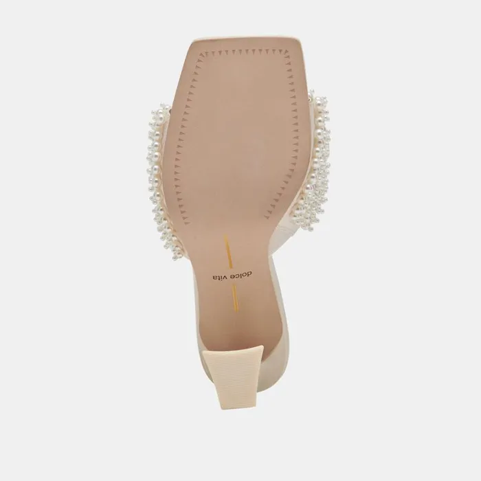 Heels Women Dolce Vita Nandy Pearl Heels Vanilla Pearls
