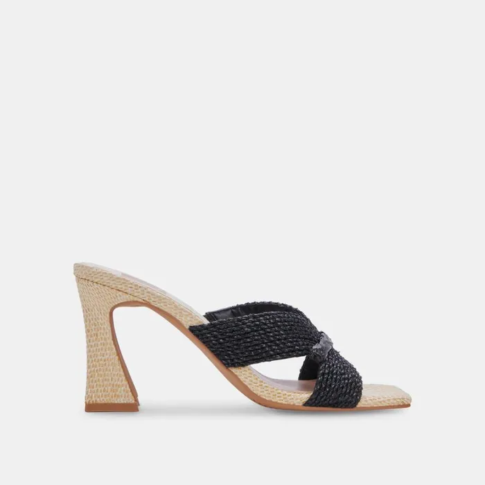 Heels Women Dolce Vita Nitro Heels Black Raffia