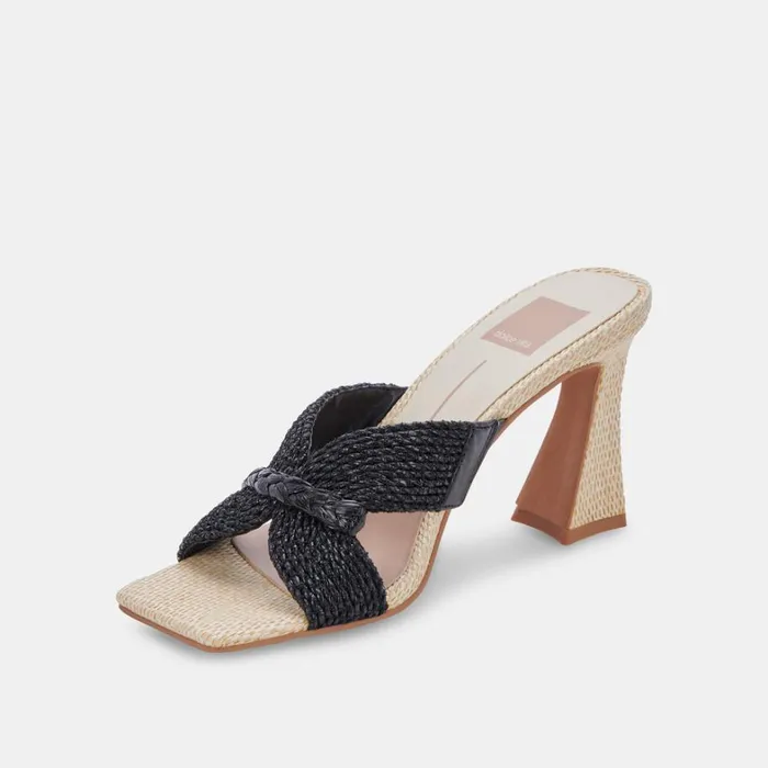 Heels Women Dolce Vita Nitro Heels Black Raffia