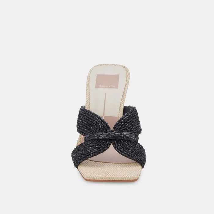 Heels Women Dolce Vita Nitro Heels Black Raffia