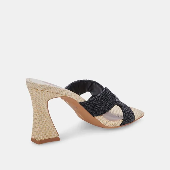 Heels Women Dolce Vita Nitro Heels Black Raffia
