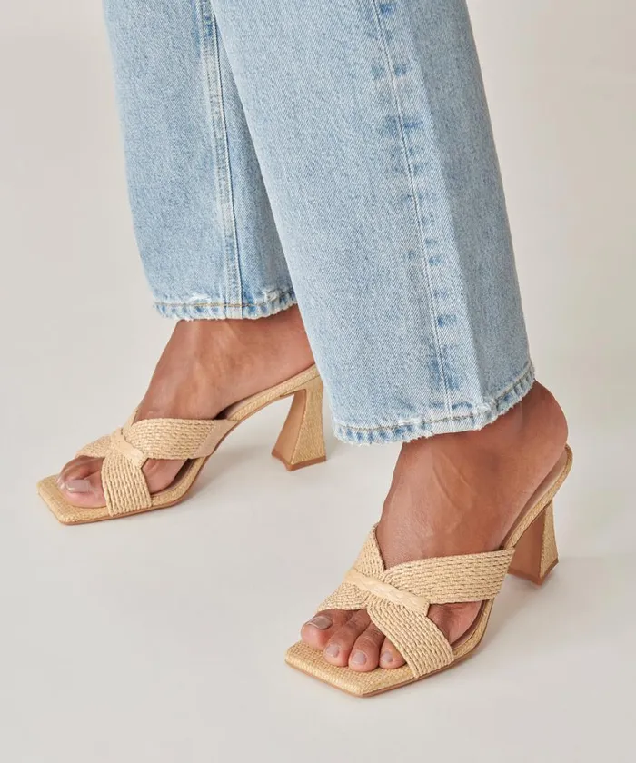 Heels Women Dolce Vita Nitro Heels Lt Natural Raffia
