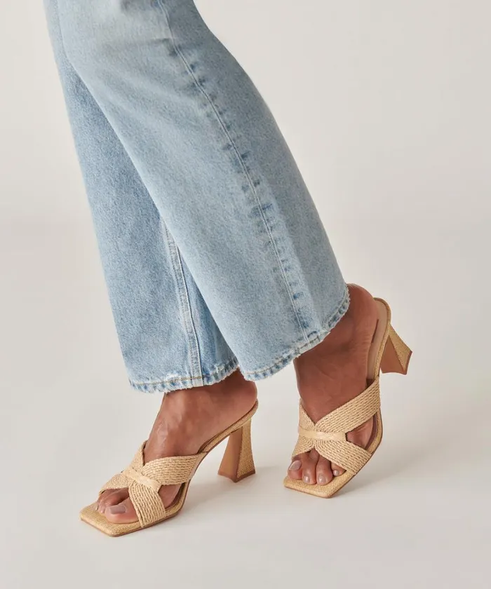 Heels Women Dolce Vita Nitro Heels Lt Natural Raffia