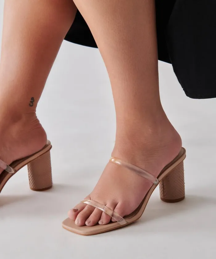 Heels Women Dolce Vita Noles Heels Nude Crystal
