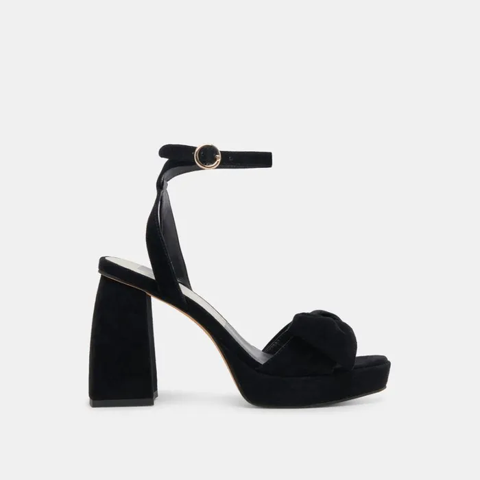 Heels Women Dolce Vita Pacie Heels Onyx Suede