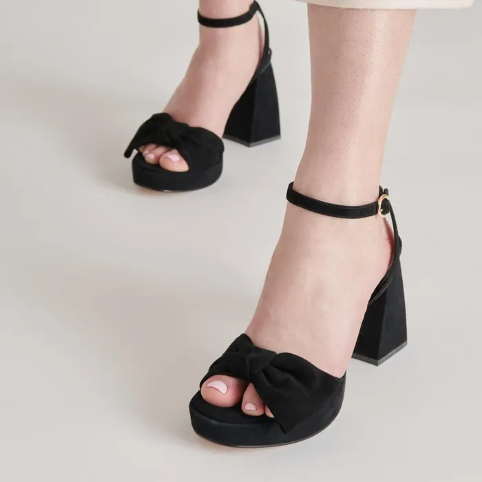 Heels Women Dolce Vita Pacie Heels Onyx Suede