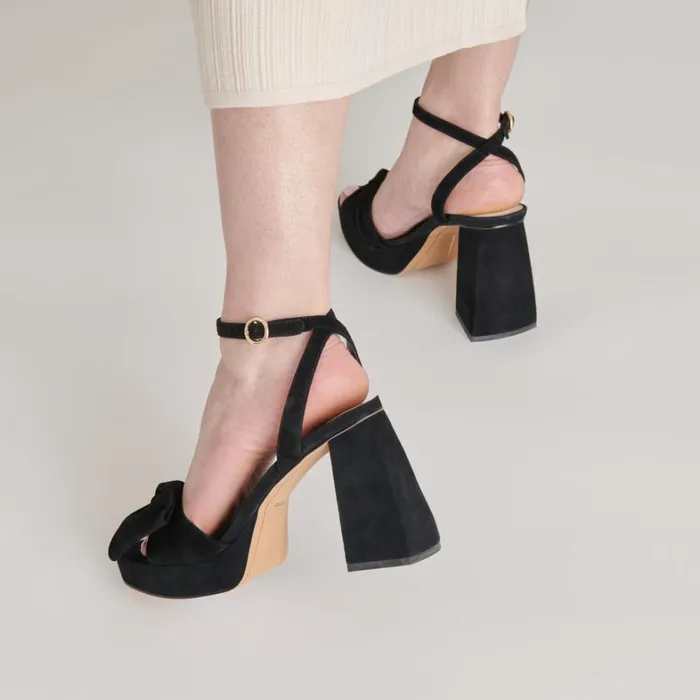 Heels Women Dolce Vita Pacie Heels Onyx Suede