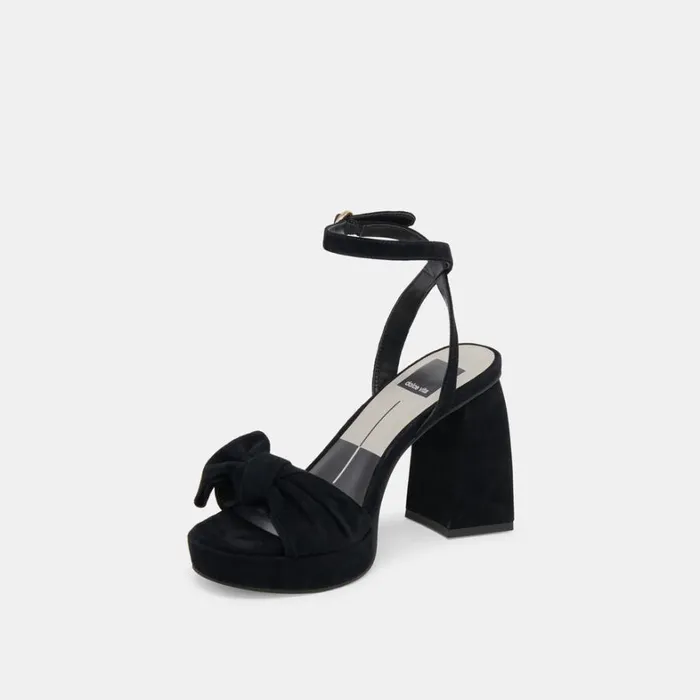 Heels Women Dolce Vita Pacie Heels Onyx Suede