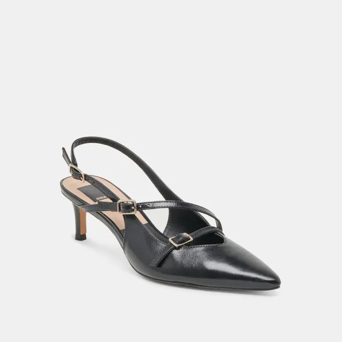 Heels Women Dolce Vita Pamla Mid Heels Midnight Crinkle Patent