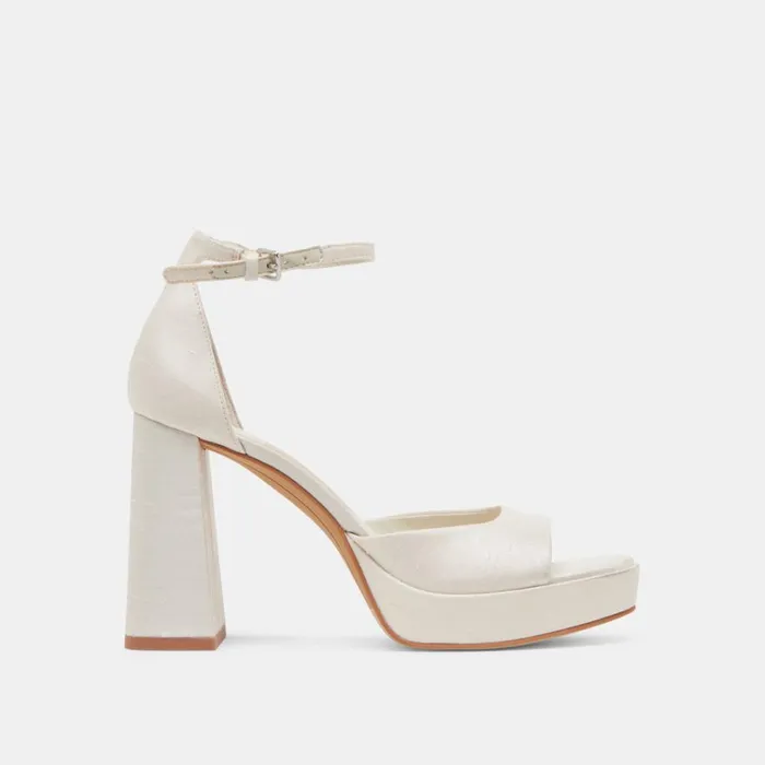 Heels Women Dolce Vita Pandro Heels White Satin