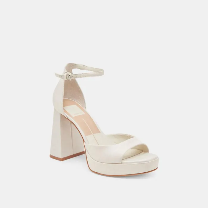 Heels Women Dolce Vita Pandro Heels White Satin