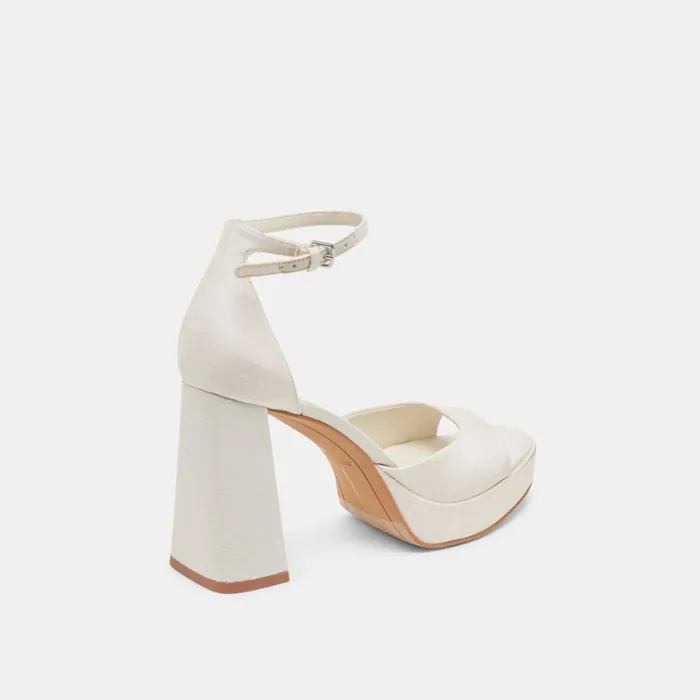 Heels Women Dolce Vita Pandro Heels White Satin