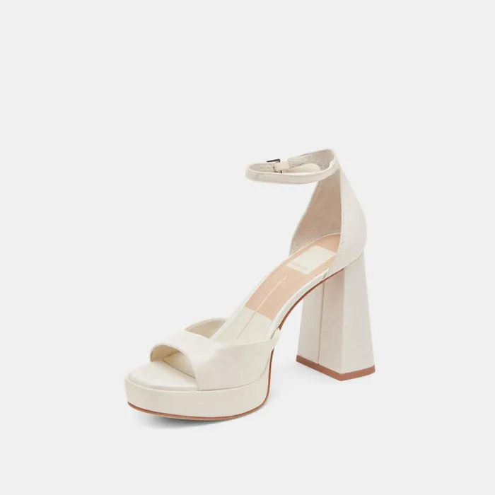 Heels Women Dolce Vita Pandro Heels White Satin