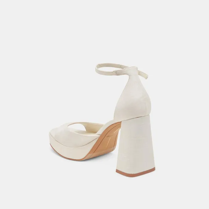 Heels Women Dolce Vita Pandro Heels White Satin