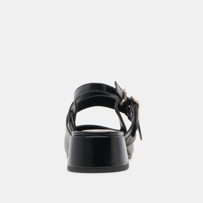 Heels Women Dolce Vita Patzy Heels Midnight Crinkle Patent Leather