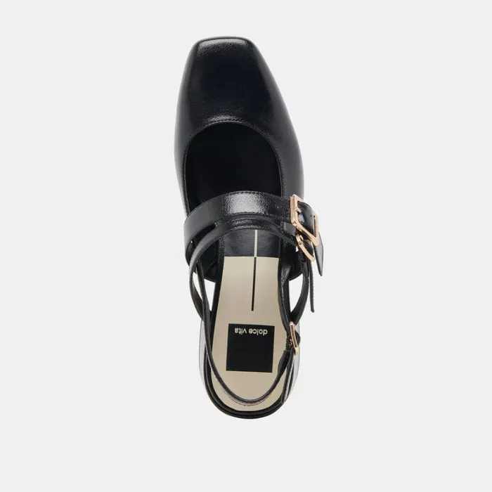 Heels Women Dolce Vita Patzy Heels Midnight Crinkle Patent Leather