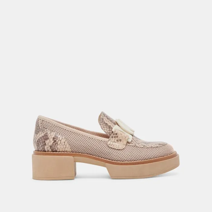 Heels Women Dolce Vita Sandey Loafers Sand Mesh
