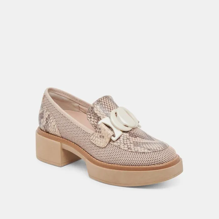 Heels Women Dolce Vita Sandey Loafers Sand Mesh