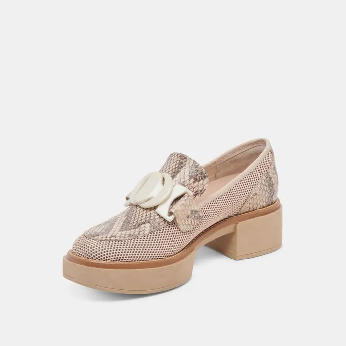 Heels Women Dolce Vita Sandey Loafers Sand Mesh