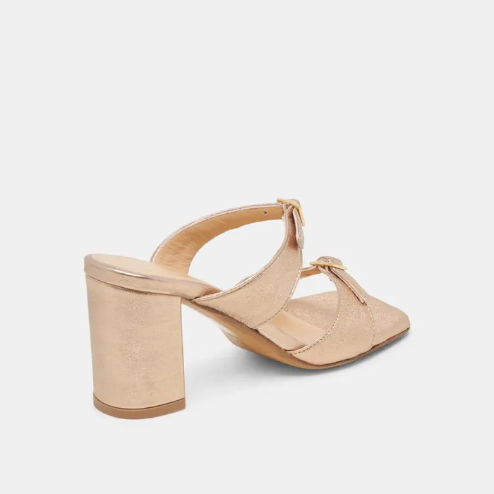 Heels Women Dolce Vita Shane Heels Gold Metallic Leather