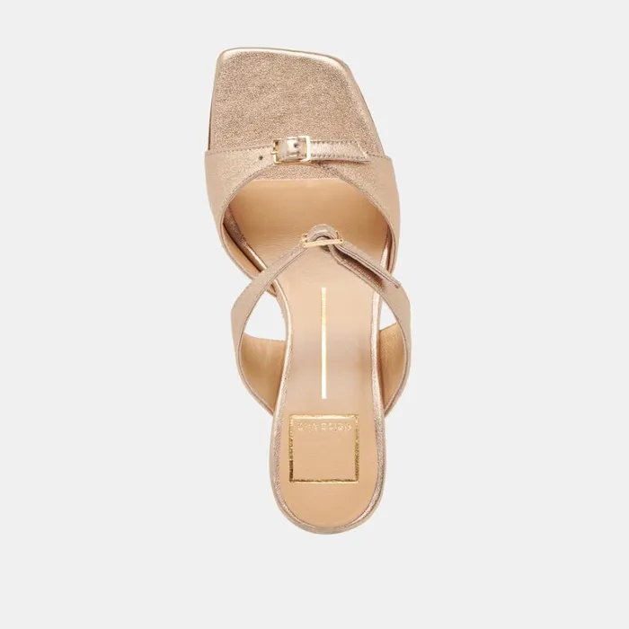 Heels Women Dolce Vita Shane Heels Gold Metallic Leather