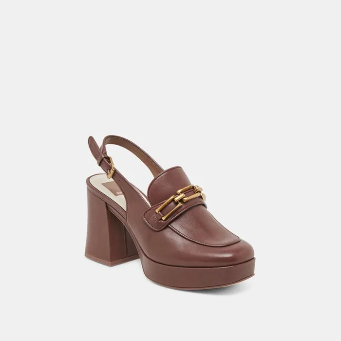 Heels Women Dolce Vita Sirus Heels Chocolate Leather