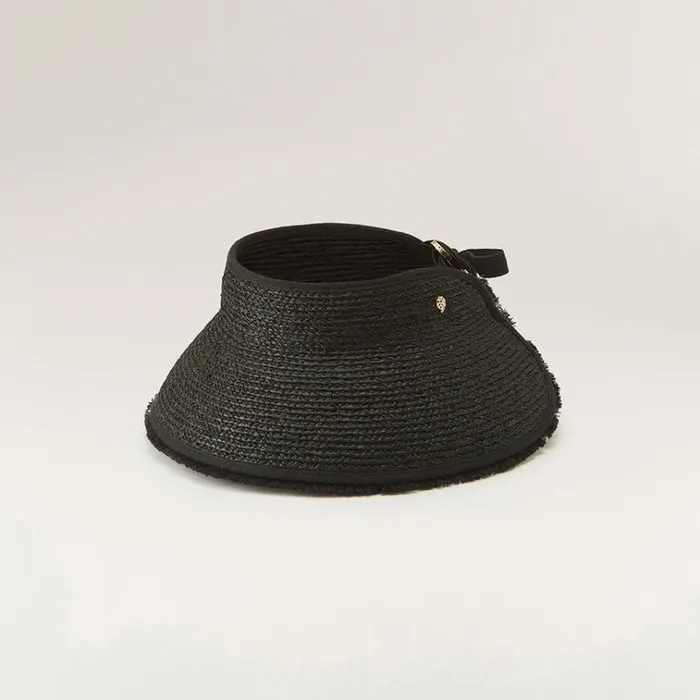 Helen Kaminski Aleeya 9 Fringe Charcoal Hats UPF 50