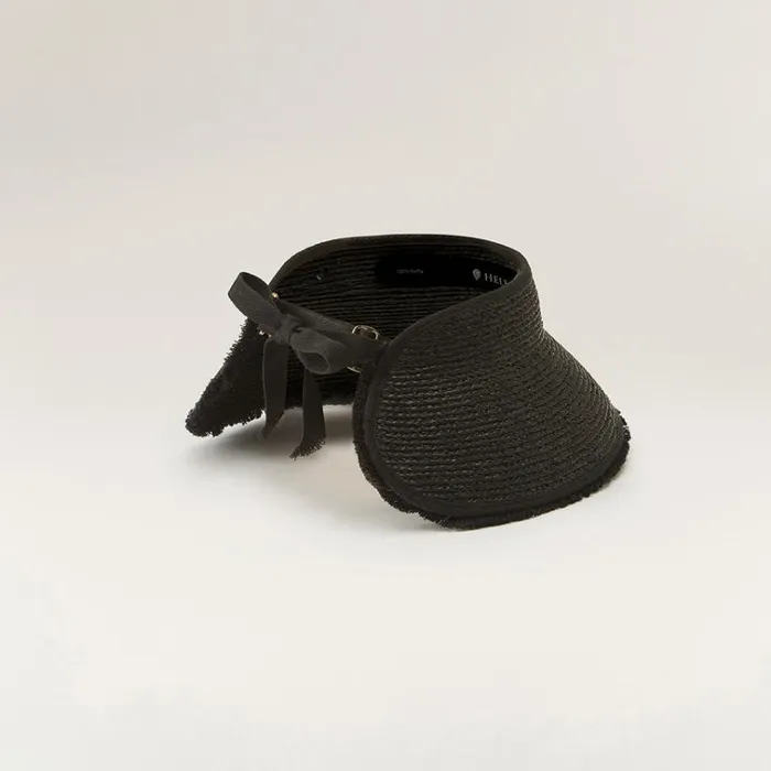 Helen Kaminski Aleeya 9 Fringe Charcoal Hats UPF 50
