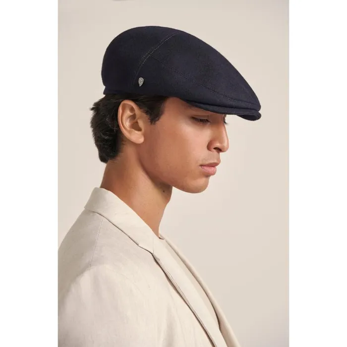 Helen Kaminski Amias Navy Men Caps and Flat Caps