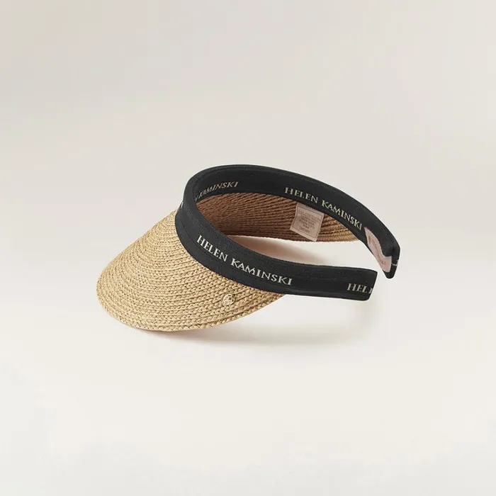 Helen Kaminski Bianca Naturalblack Logo Hats Visors