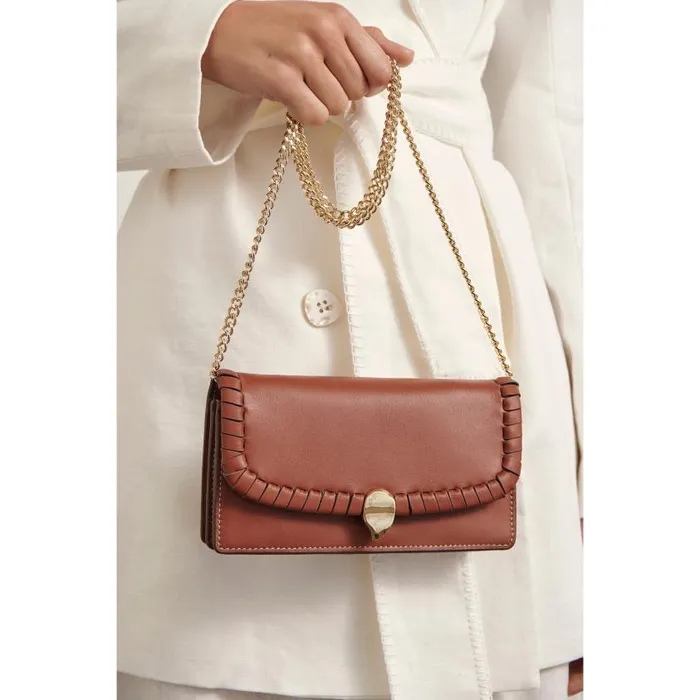 Helen Kaminski Blisse Wallet Clutch Cuoio Bags Mini Bags