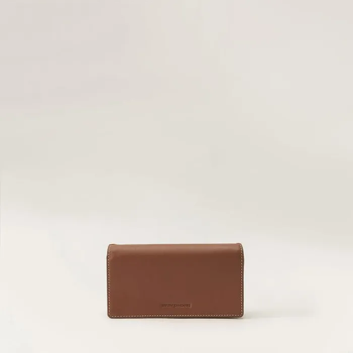 Helen Kaminski Blisse Wallet With Raffia Cuoio Nougat Bags Cross Body Bags