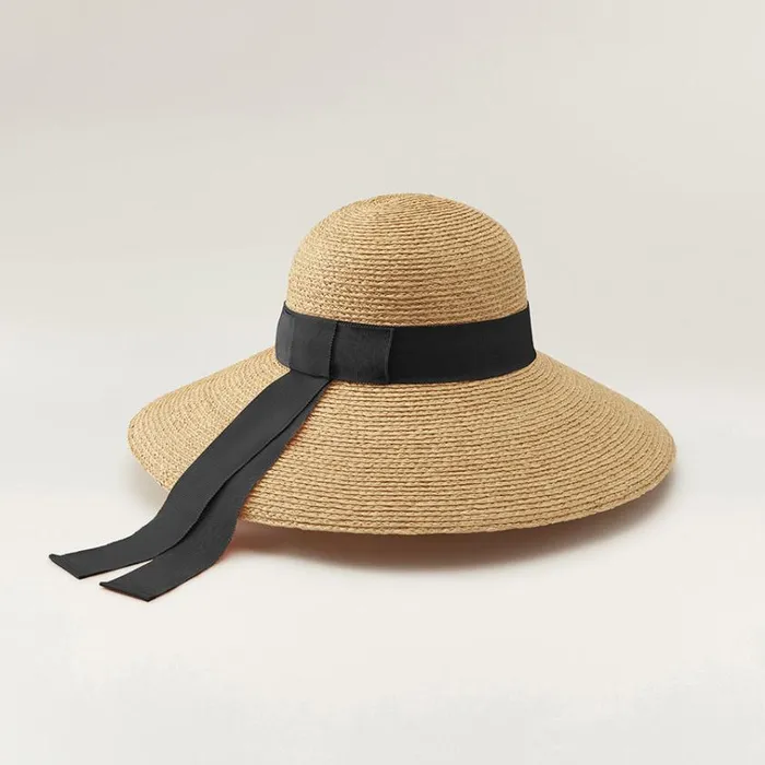 Helen Kaminski Cori Naturalblack Hats Round Crown