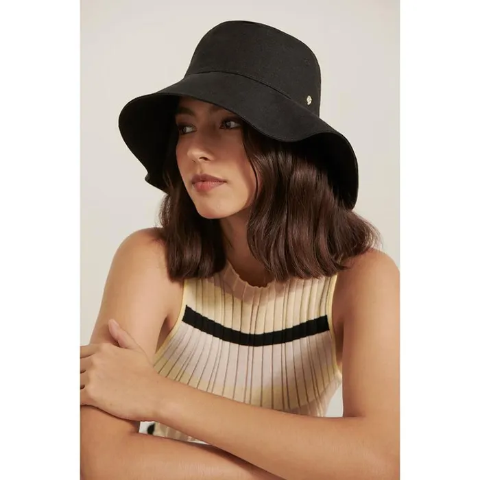 Helen Kaminski Daintree Black Hats Bucket