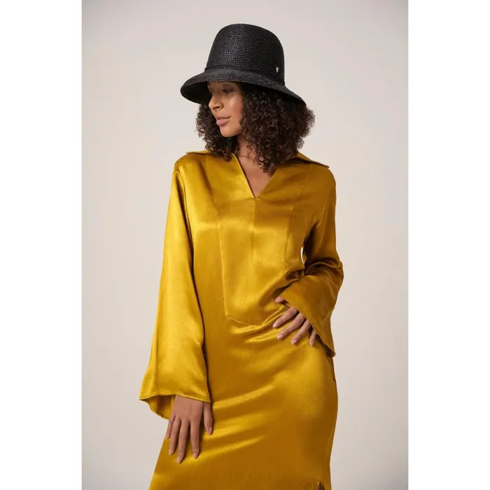 Helen Kaminski Dora Charcoal Hats Round Crown