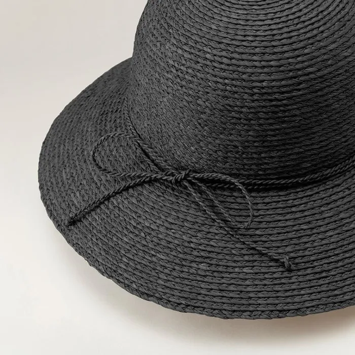 Helen Kaminski Dora Charcoal Hats Round Crown