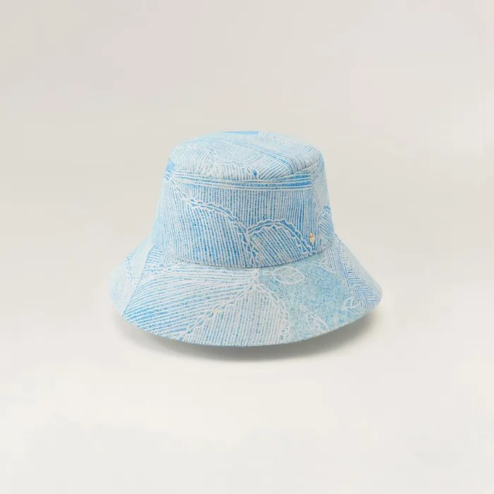 Helen Kaminski HK X Bbbarra Bucket Blue Hats Bucket