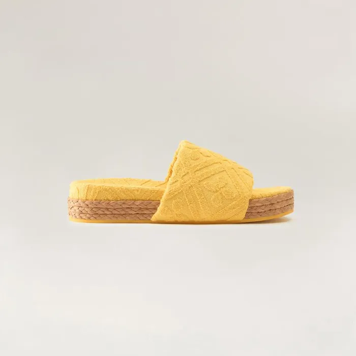 Helen Kaminski Joanna Terry Slide Nougat Medallion Footwear Footwear