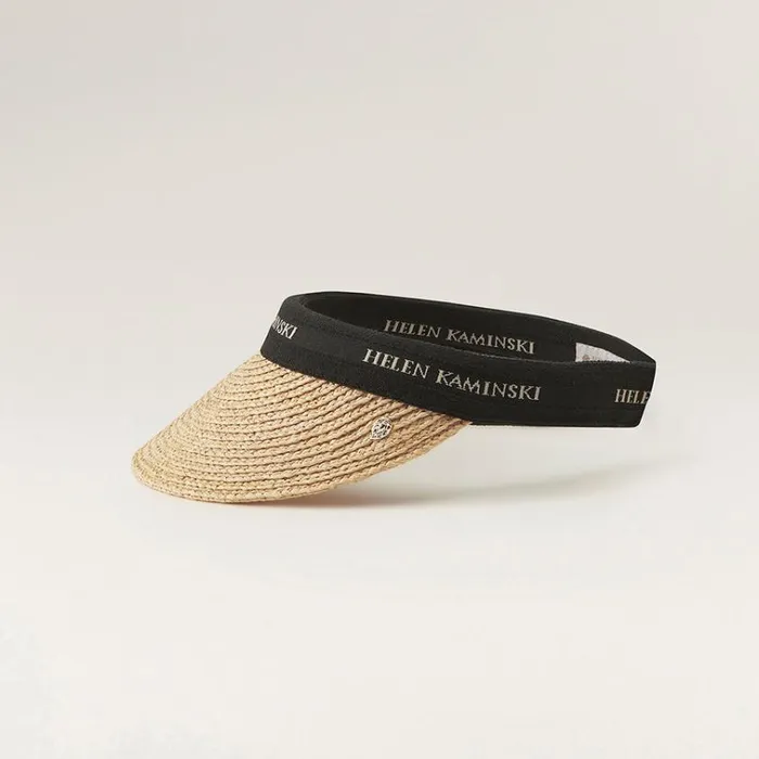 Helen Kaminski Marina Naturalblack Logo Hats Visors